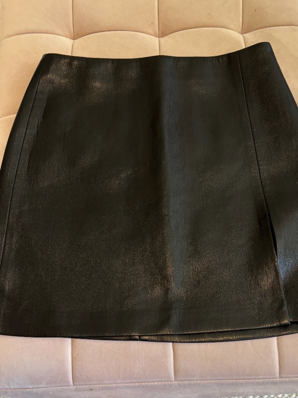 Aritzia Sunday Best, Vegan Leather Mini Skirt - Black - 0